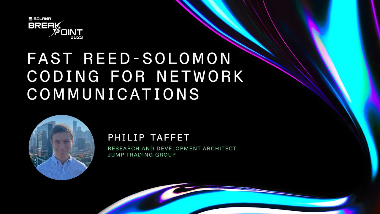 Breakpoint 2023: Fast Reed-Solomon Coding for Network Communications