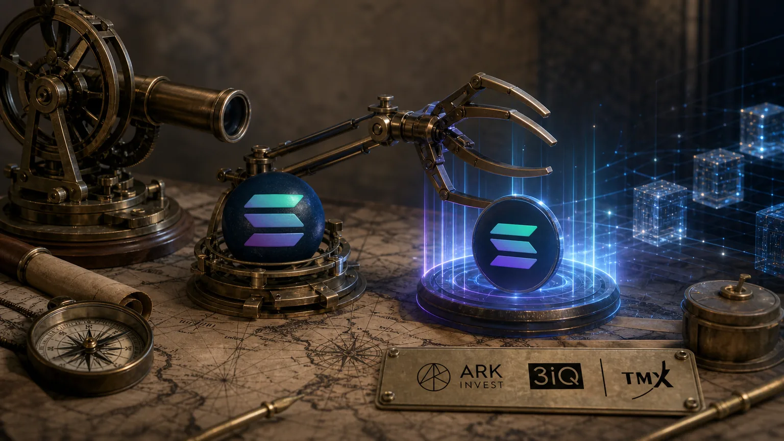ARK Invest Builds $10M-Plus Position in 3iQ's Solana Staking ETF Across ARKW and ARKF