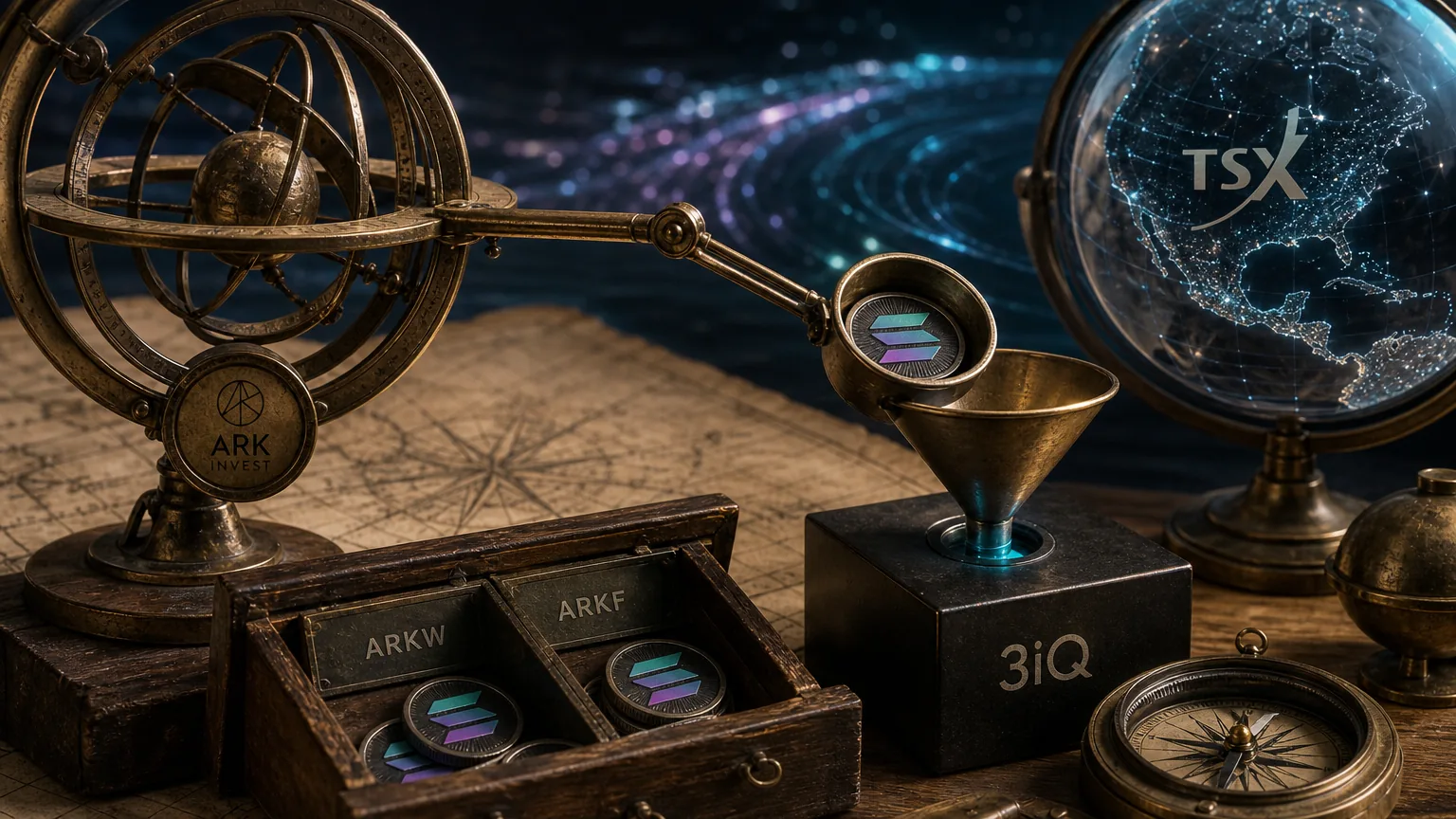 ARK Invest Adds 9,755 Units of 3iQ Solana Staking ETF on August 28, the Month's Largest Single-Day Purchase