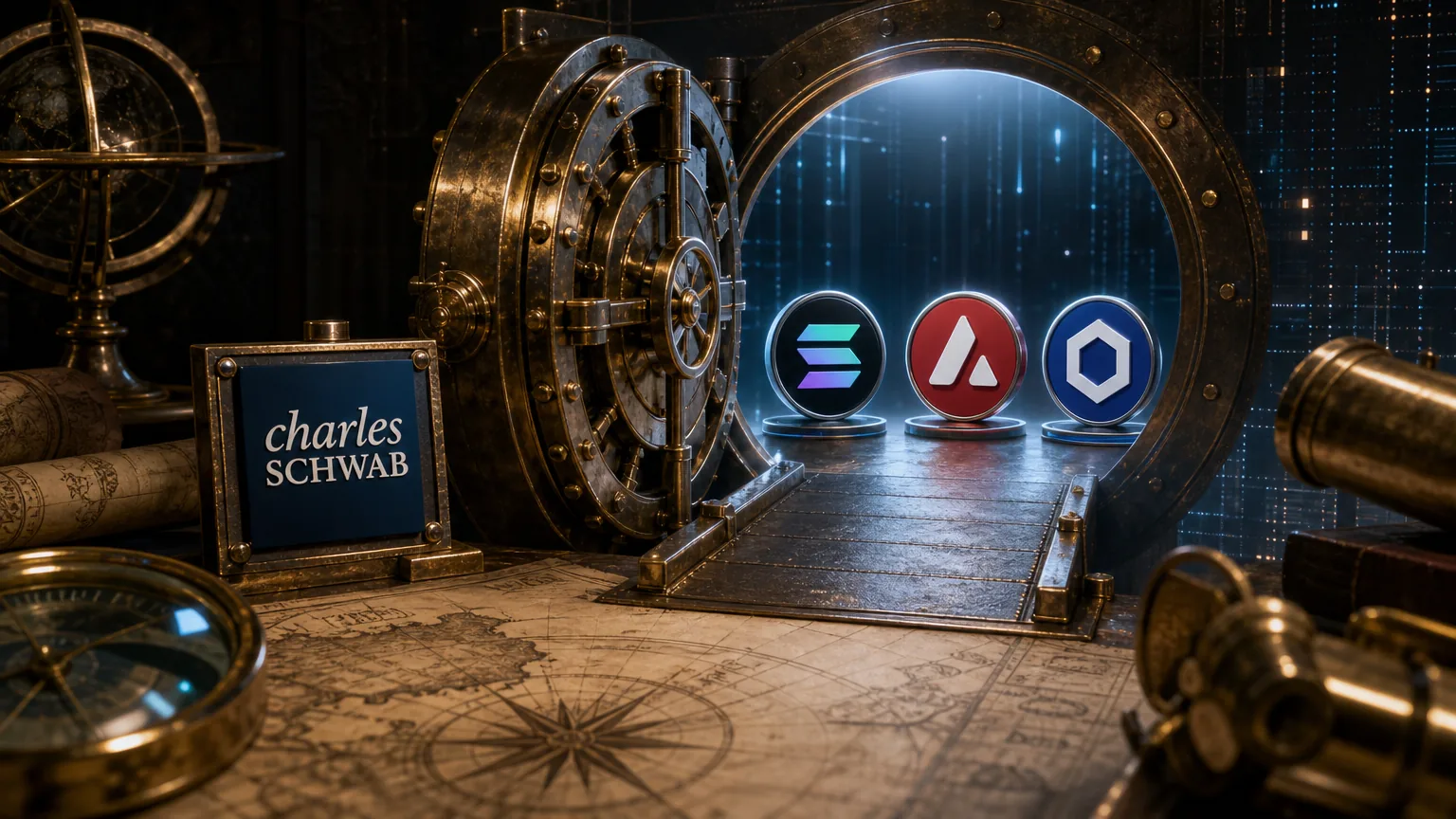 Charles Schwab to Offer Spot SOL, AVAX, and LINK Through Schwab Crypto