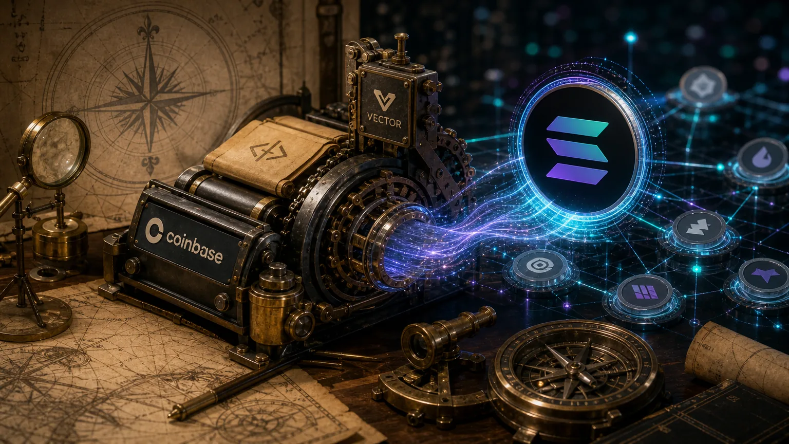 Coinbase Deploys First Solana Smart Contract, Vector Team Cuts DEX Quote Errors 80%
