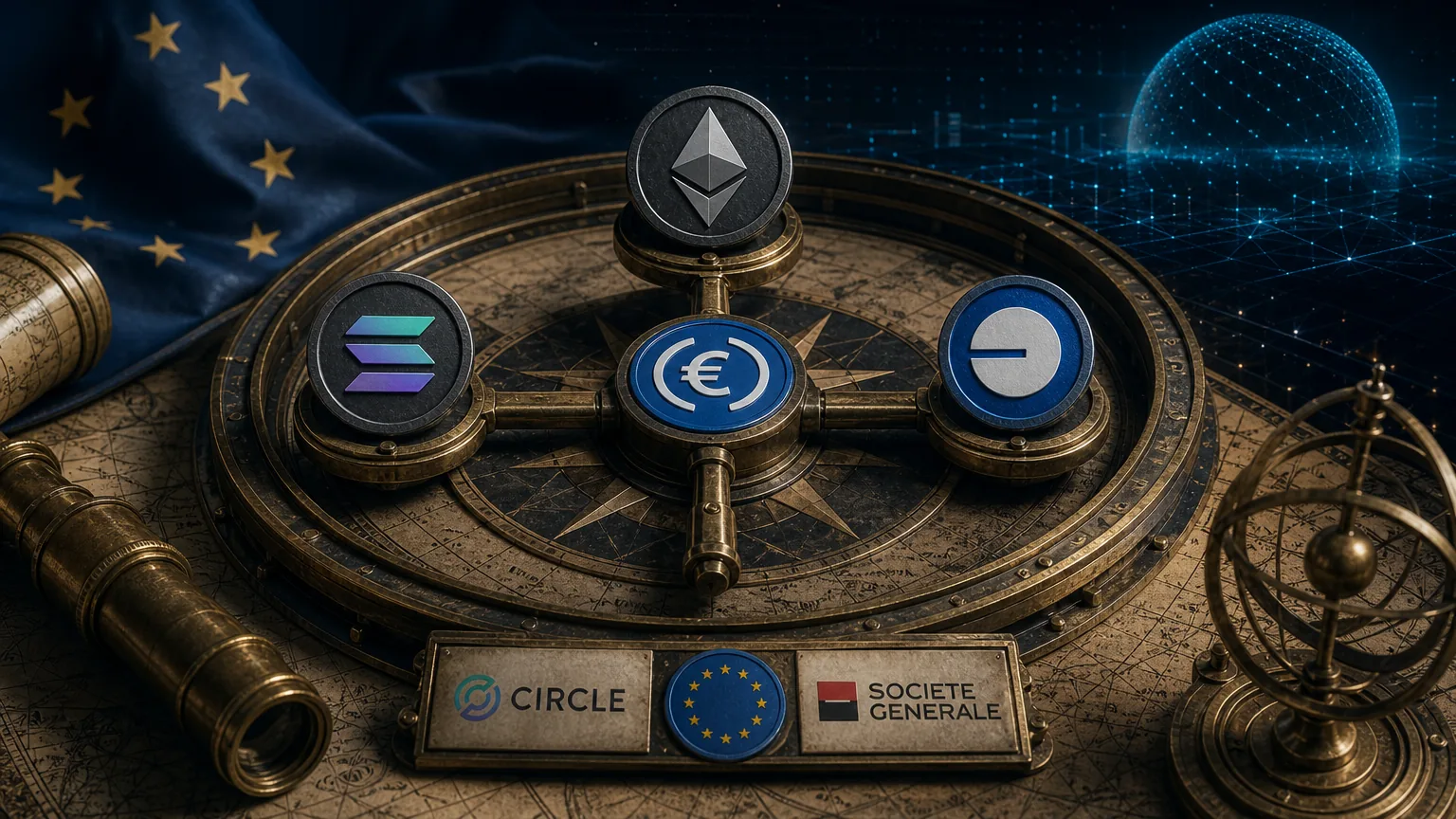Ethereum, Solana, and Base Control 91.5% of the $835M Euro Stablecoin Market