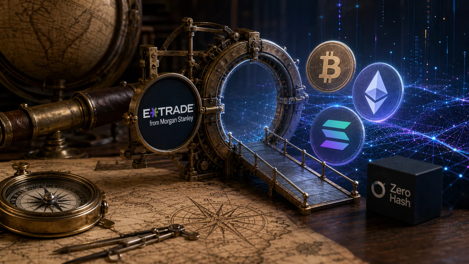 E*TRADE from Morgan Stanley Launches Spot Crypto Pilot With SOL Among Three Initial Assets