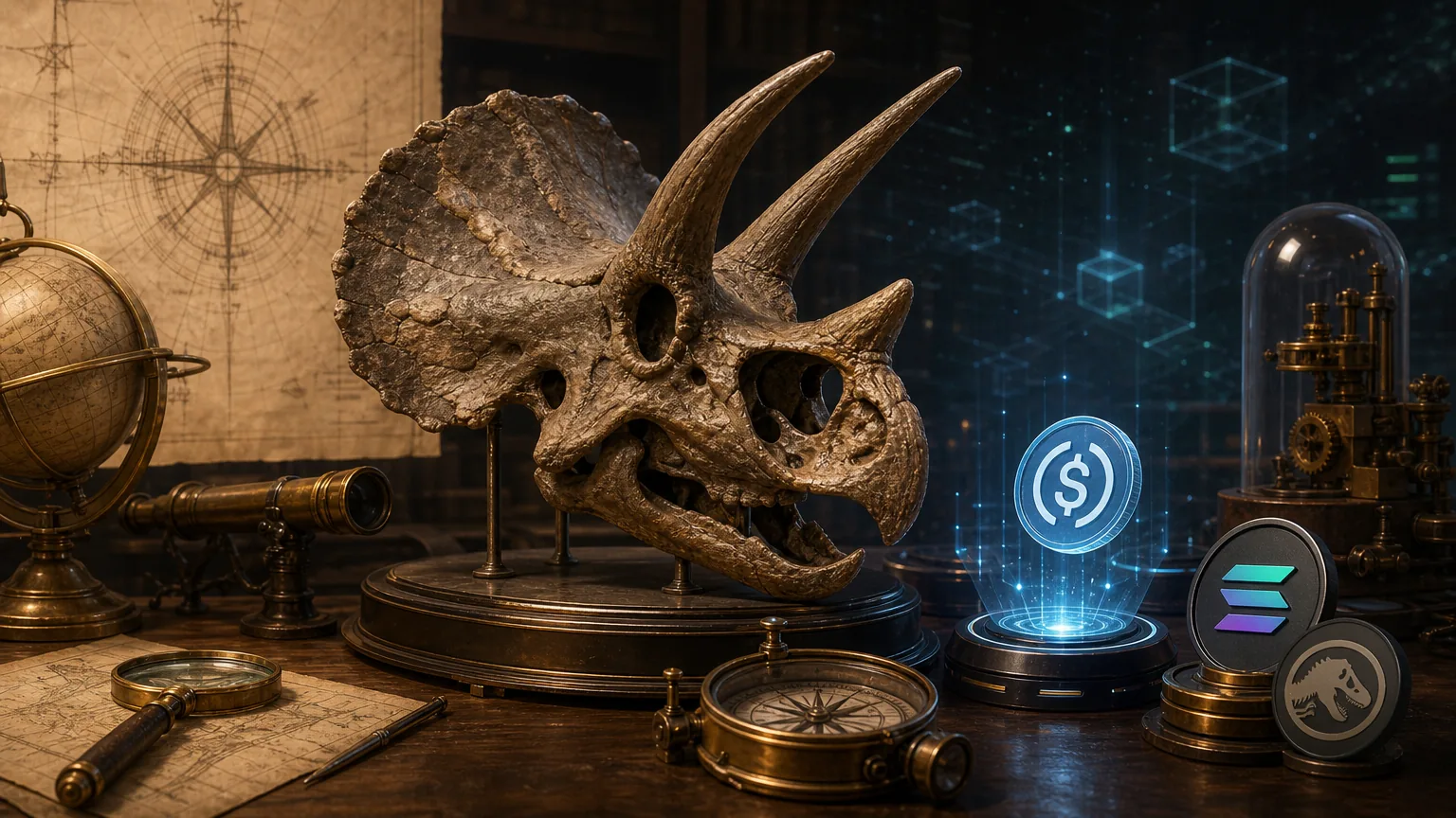 Jurassic Finance Tokenizes Museum-Grade Triceratops Skull on Solana in 660,000 USDC Raise