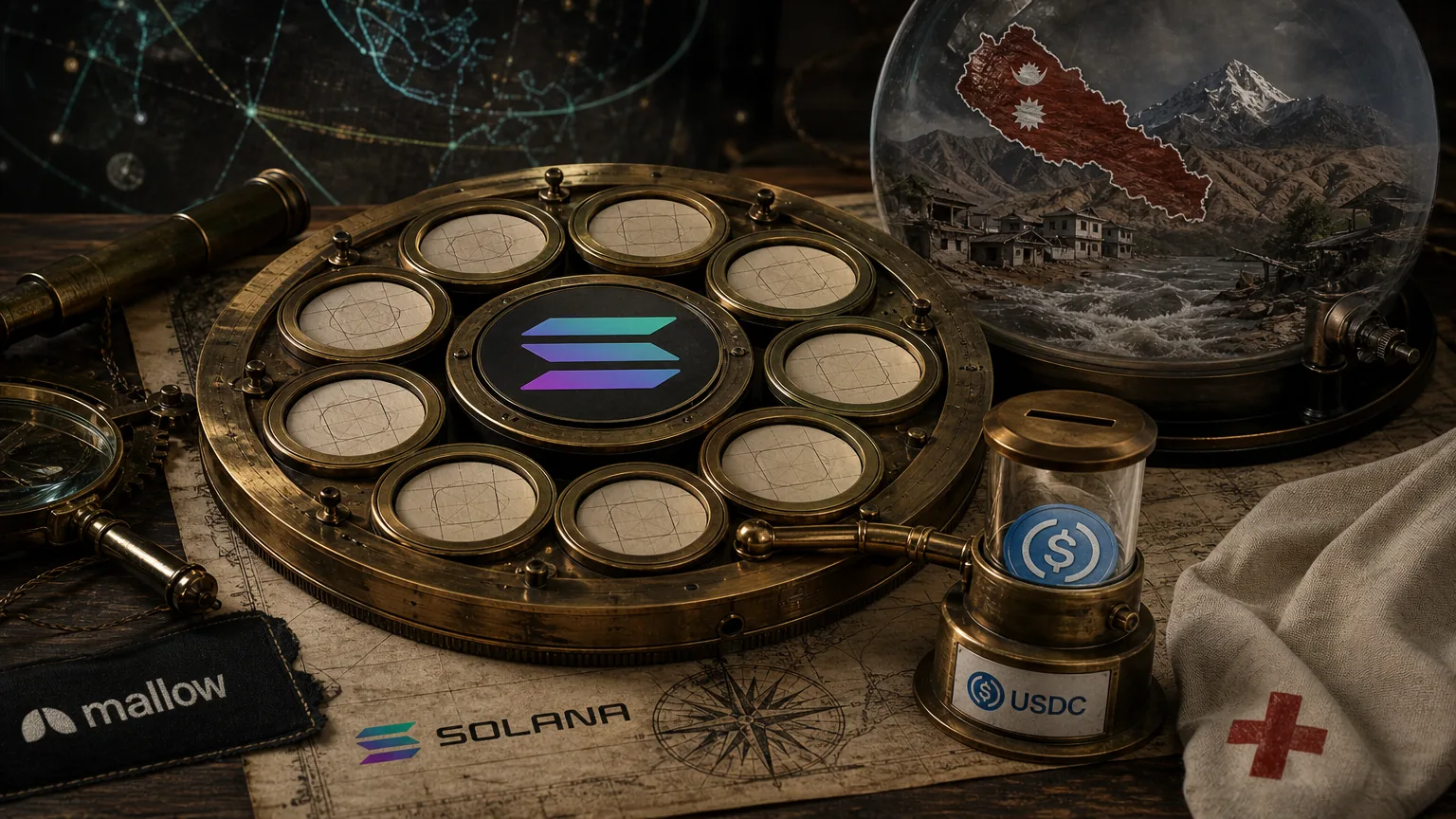 Solana Sells Nine Logo Zones for Nepal Flood Relief, Raising $166K in USDC
