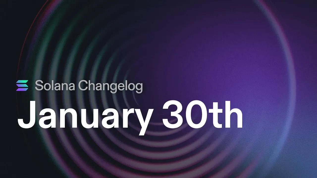 Solana Changelog - Jan 30: Transaction CU Cost, Simulation for Token Accounts, and Fee for Write Lock