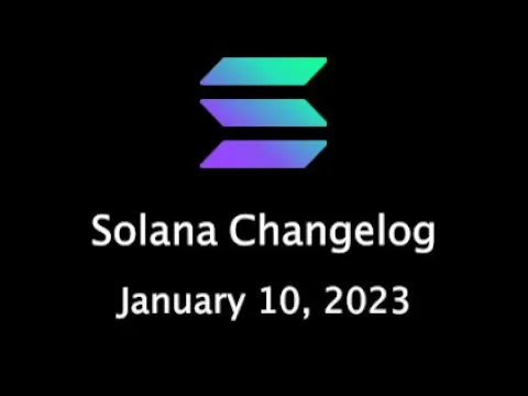 Solana Changelog - January 10, 2023 - dApp-Controlled Account Fees, SIMD, and Sandstorm!