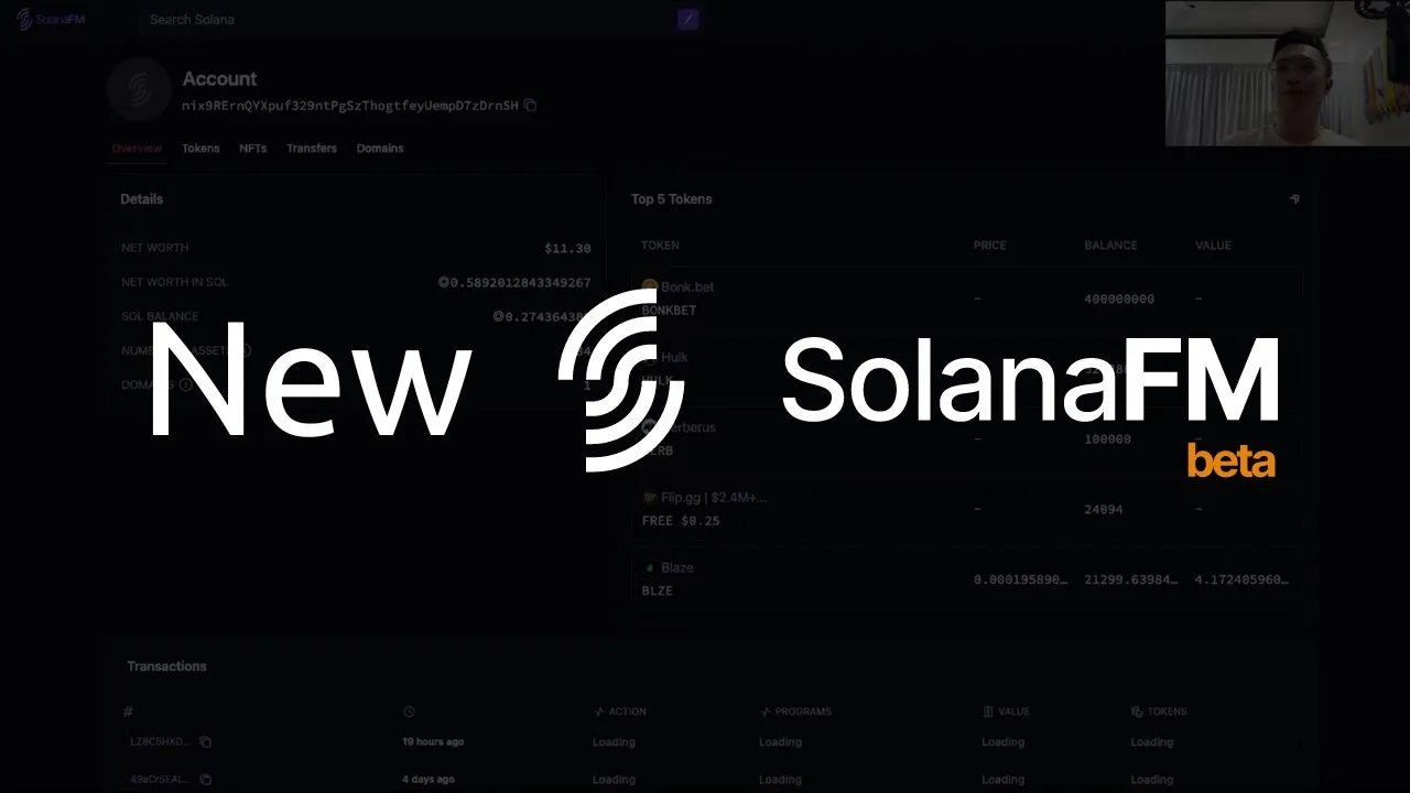 SolanaFM's New Explorer Unveiled - Exclusive Preview with Nicholas Chen