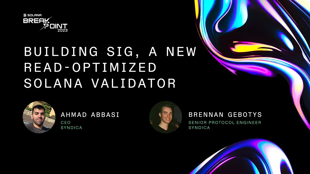 Building Sig, a New Read-Optimized Solana Validator 