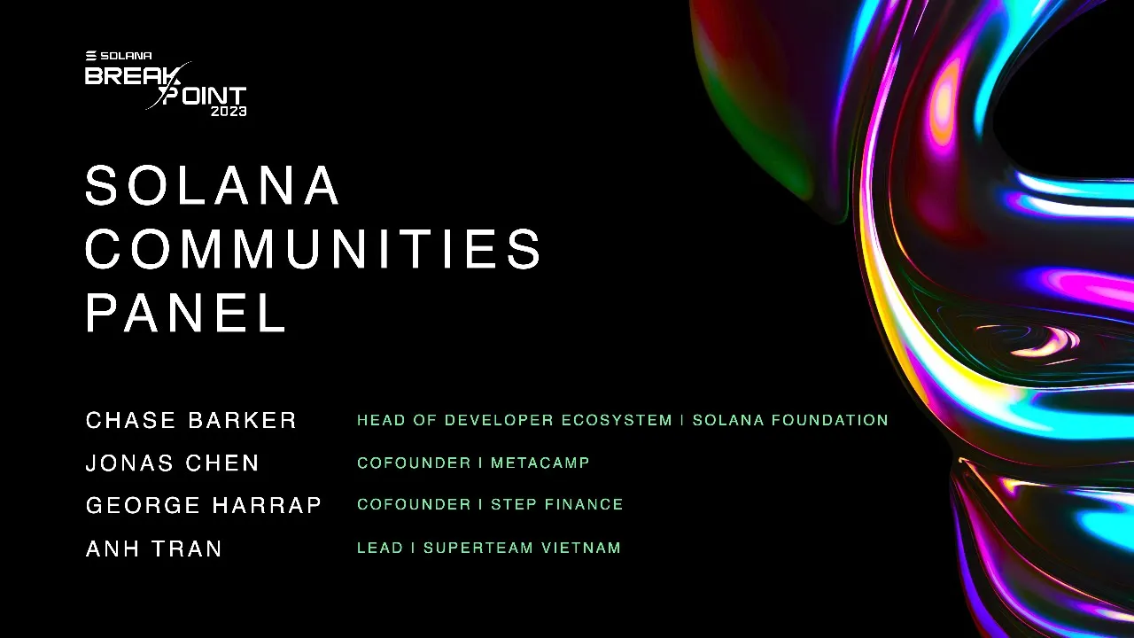 Breakpoint 2023: Solana Communities Panel Discussion Highlights