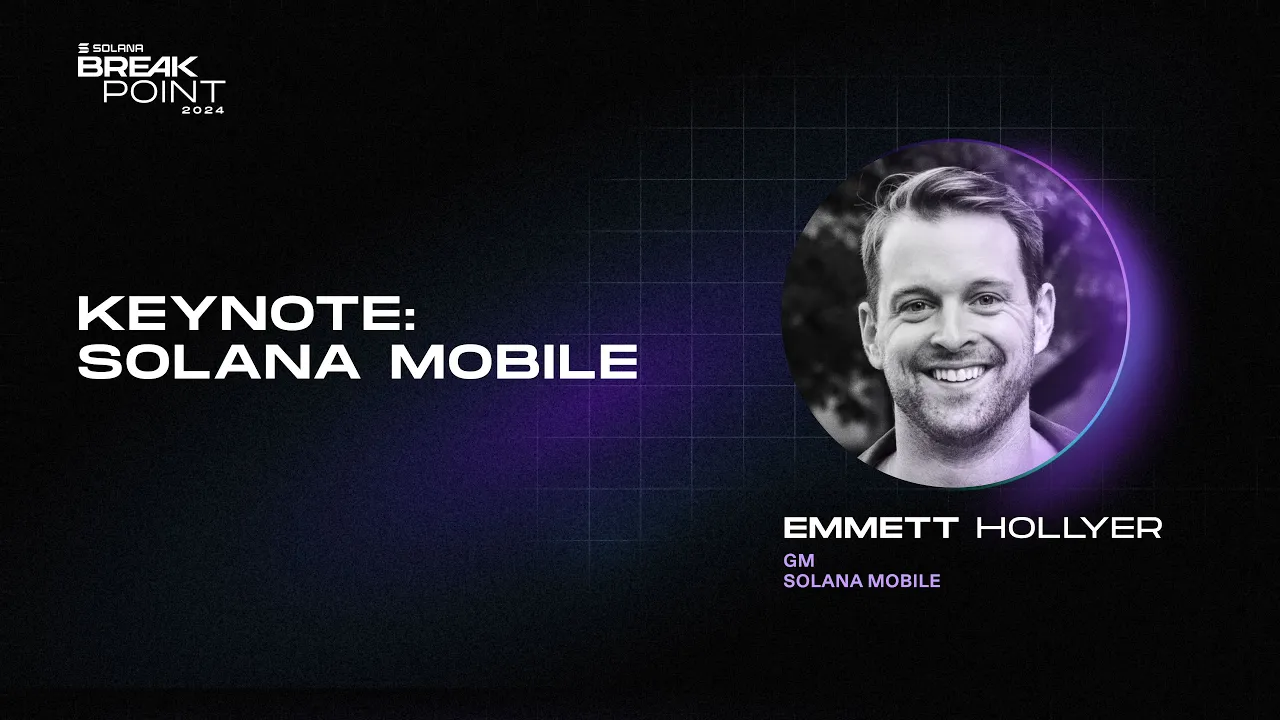 Breakpoint 2024: Keynote Seeker: Solana Mobile (Emmett Hollyer)